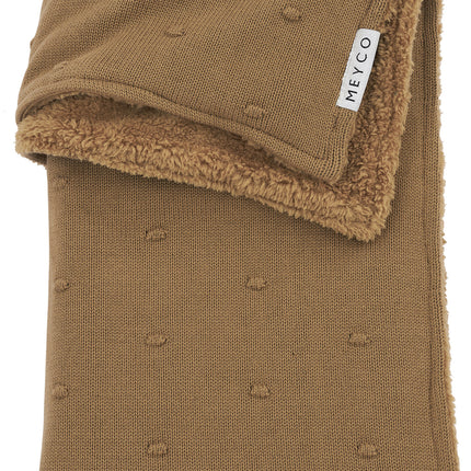 Coperta per letti Meyco Teddy Mini Knots Toffee