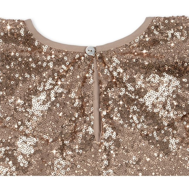 Konges Slojd Baby Dress Starla Sequin S Oro Blush