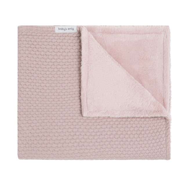 Coperta per culla solo per bambini Teddy Sky Old Pink