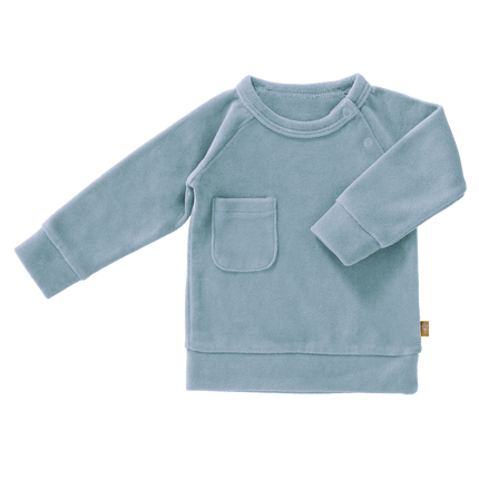 Maglione Fresk Baby Velours Blu Nebbia