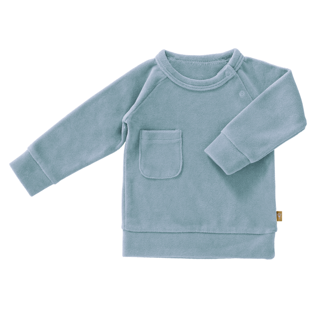 Maglione Fresk Baby Velours Blu Nebbia