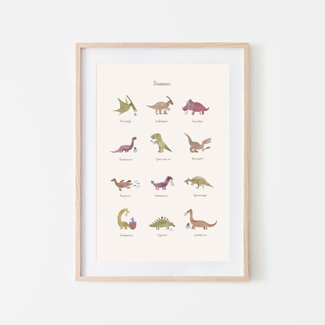 Mushie Poster Dinosauri 11x17cm