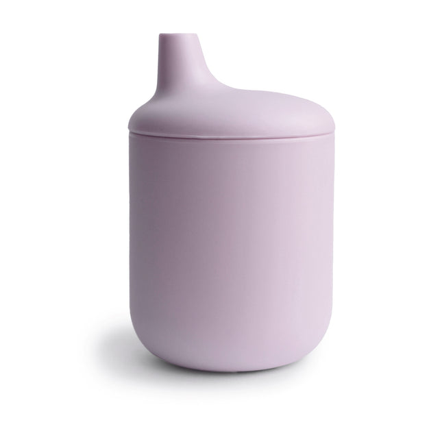 Tazza da bere Mushie con beccuccio Soft Lilac