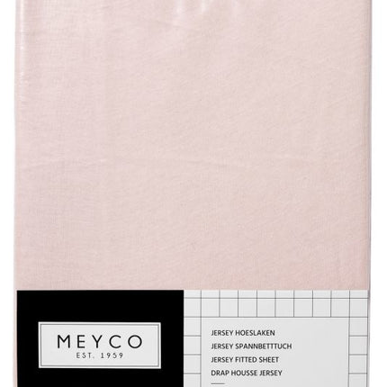 Meyco Lenzuolo a pieghe Jersey Rosa chiaro 40x80/90 cm