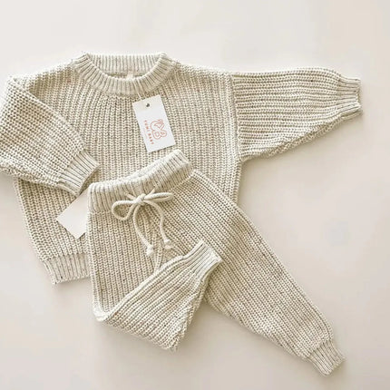 Yumi Baby Babyset lavorato a maglia sale e pepe