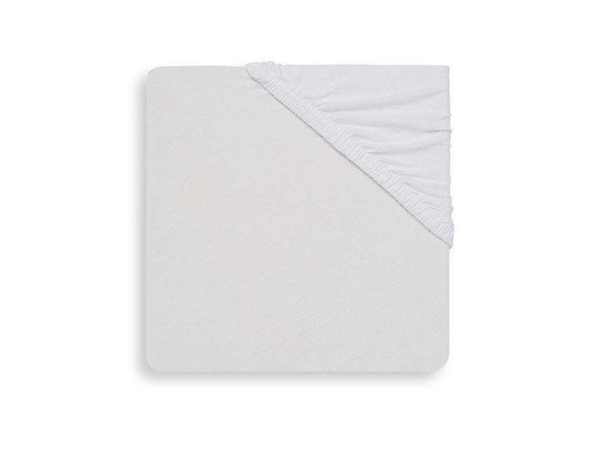 Jollein - Lenzuolo a pieghe Jersey Bianco 40x90cm