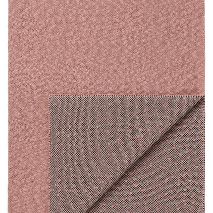 Noppies Coperta per culla reversibile in maglia melange Misty Rose 100x140cm