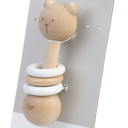 Orso di legno con sonaglio BamBam