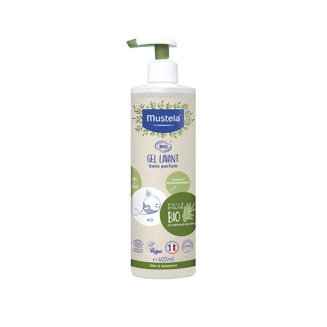 Mustela Sapone per bambini biologico senza profumo 400ml