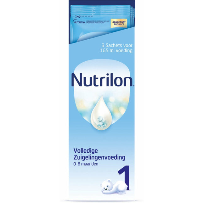 Nutrilon Latte in Polvere 1 Formula per Neonati 0-6 Mesi Confezione Porzione 3 pezzi