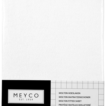 Meyco Lenzuolo a pieghe Molton Stretch 50X90 Bianco