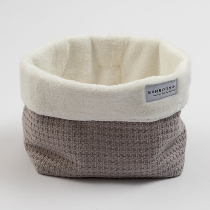 Bamboom Basket Soft Stone Grigio Caldo