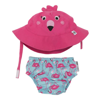 Set di pannolini da bagno Zoocchini Flamingo