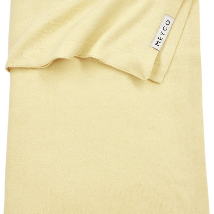 Meyco Coperta per lettino in maglia Basic Soft Yellow