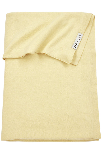 Meyco Coperta per lettino in maglia Basic Soft Yellow