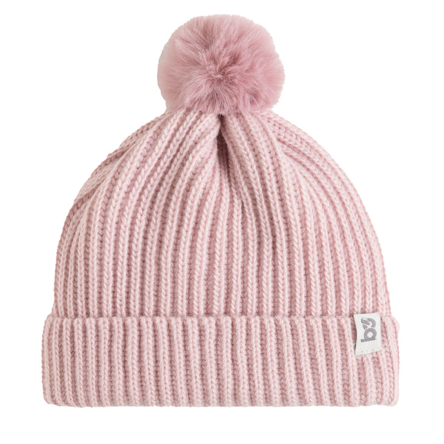 Cappello per bebè con pompon Cool Old Pink 3-36 mesi