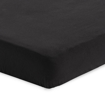 Jollein - Lenzuolo a pieghe Jersey Nero 60x120cm