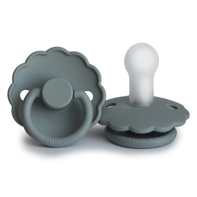 Tettarella Frigg Taglia 1 Daisy in silicone grigio francese