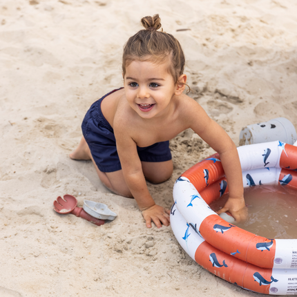 Swim Essentials Piscina Bambino Balena Rosso Bianco 60Cm