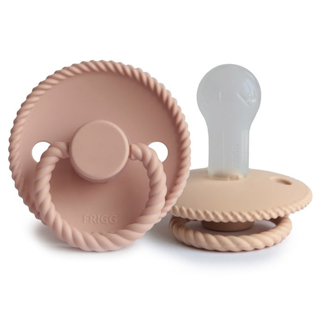 Tettarella Frigg Taglia 2 Corda Croissant/Blush Silicone 2-Pack