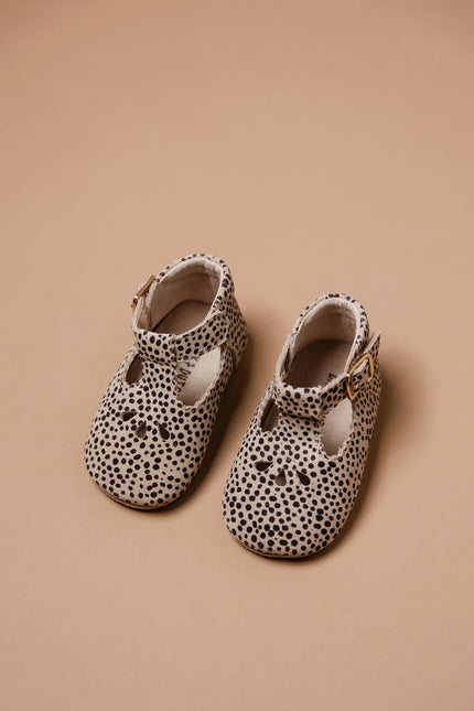 Baby Dutch Baby Shoes Evi in pelle scamosciata maculata