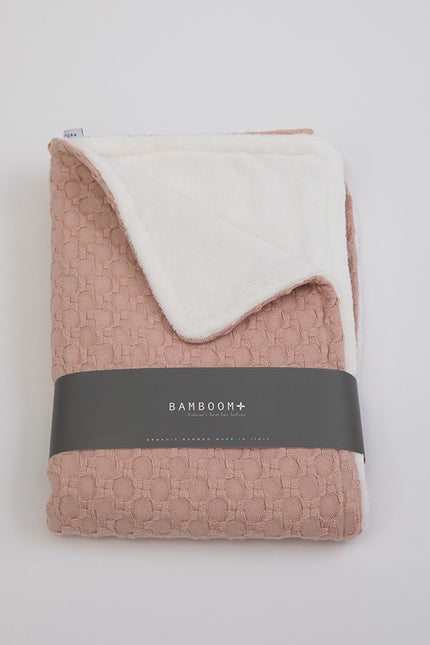 Coperta da letto Bamboom Miele Rosa Nudo 100x150cm