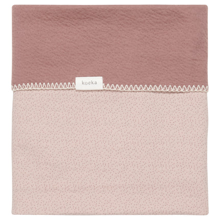 Coperta per culla Koeka reversibile Riga Grigio Rosa