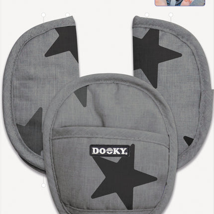 Dooky Cintura Protettiva Stelle, Cotone Grigio