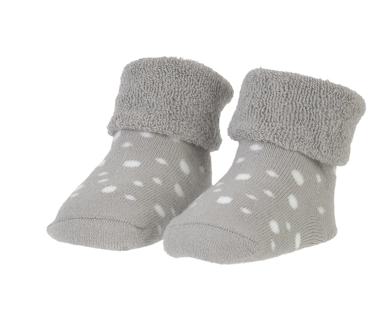 Calzini per bambini BamBam Calzini organici a pois grigio