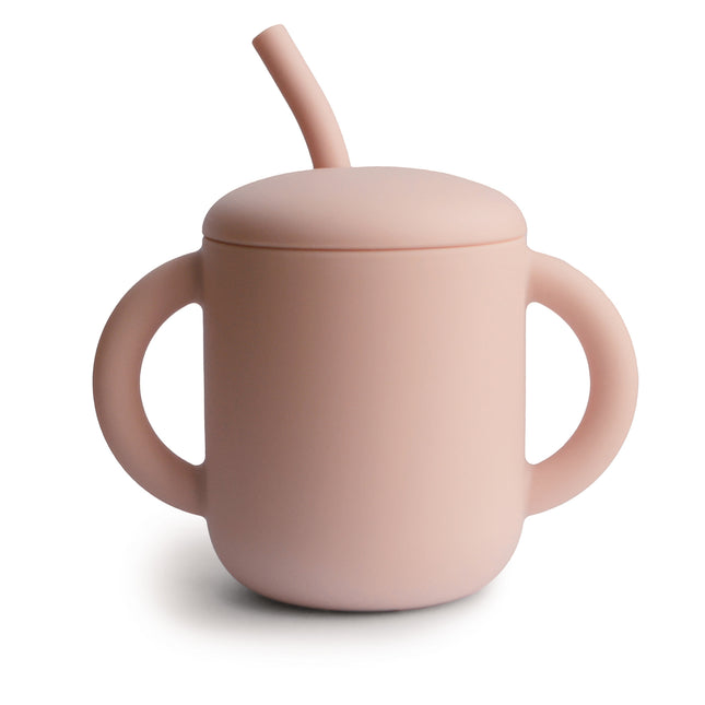 Mushie Straw Cup Blush