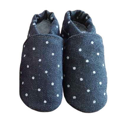 Baby Dutch Scarpe da bambino Denim Dots