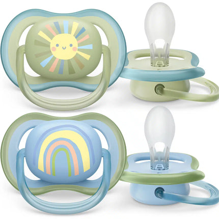 Philips Avent Ciuccio +0 mesi Air Sun/ Rainbow Boy