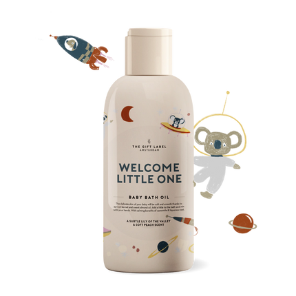 L'etichetta regalo Olio da bagno Baby Welcome Little One Boys 150Ml