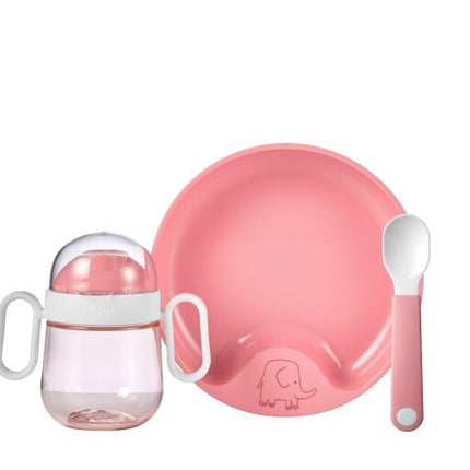 Mepal Set di stoviglie per bambini Mio 3 pezzi rosa intenso