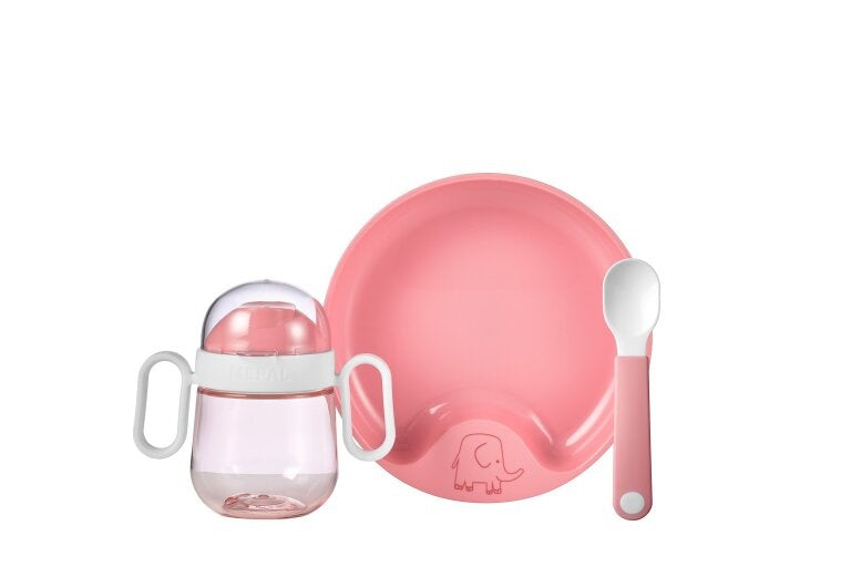 Mepal Set di stoviglie per bambini Mio 3 pezzi rosa intenso