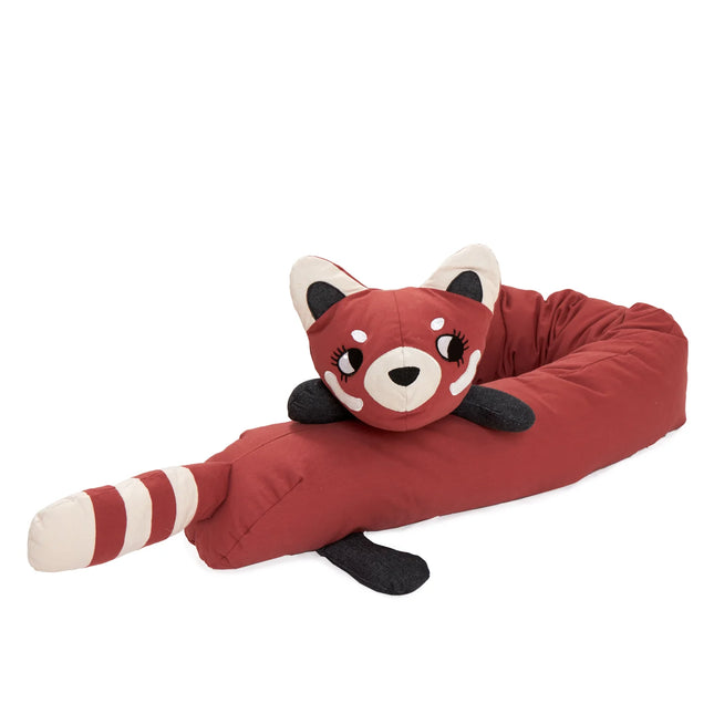 Cuscino per coinquilini lungo Panda Rosso