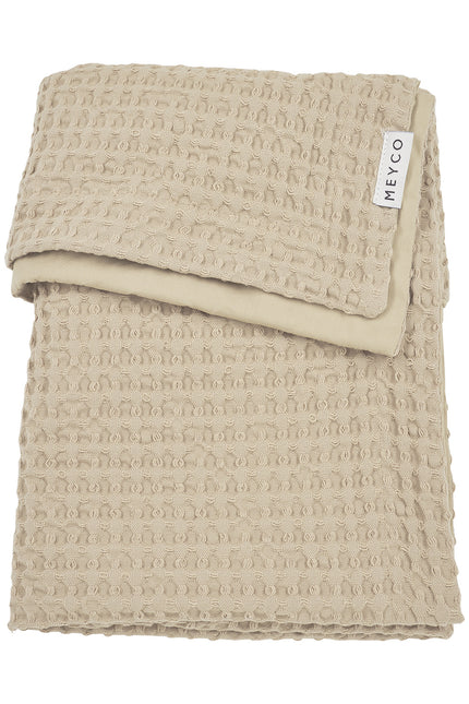 Meyco Baby Coperta in cotone Waffle Sand 100x150 cm