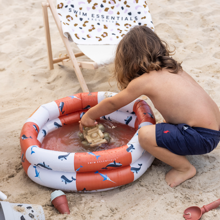 Swim Essentials Piscina Bambino Balena Rosso Bianco 60Cm