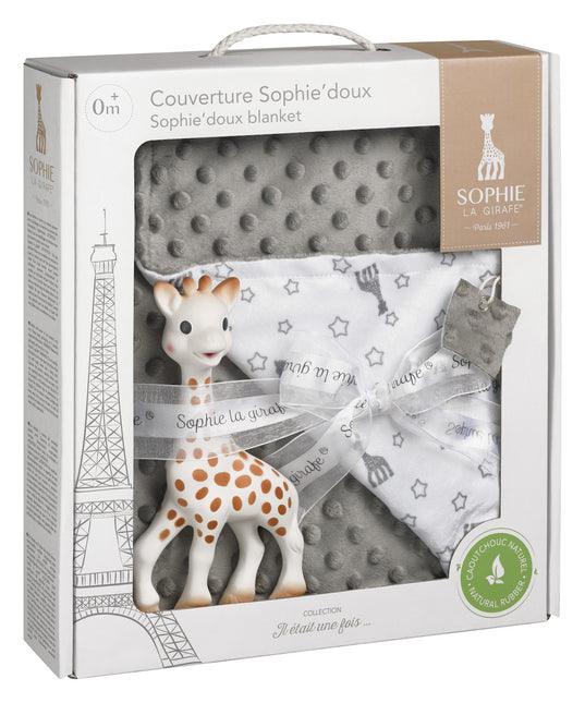 Set regalo Sophie la Giraffa Coperta coccolosa