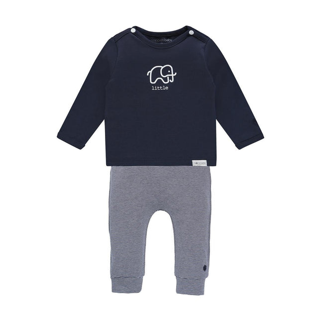 Noppies Baby Camicia con Pantaloni Navy