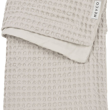 Coperta da letto Meyco Baby Waffle Cotton Greige 100x150cm