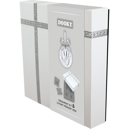 Kit per ornamenti con impronte di mani Dooky Gift Box