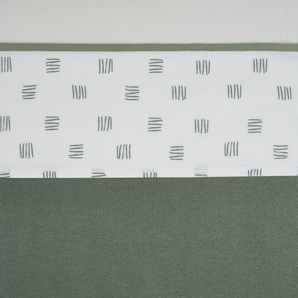 Meyco Lenzuola Block Stripe Verde Foresta