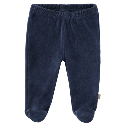 Fresk Baby Pantaloni Velours Con Piede Indaco