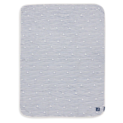 Coperta per culla Jollein Miffy Stripe Navy 75X100cm