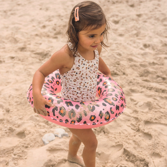 Fascia nuoto Swim Essentials Bambino Stampa Leopardo Rosa 55Cm