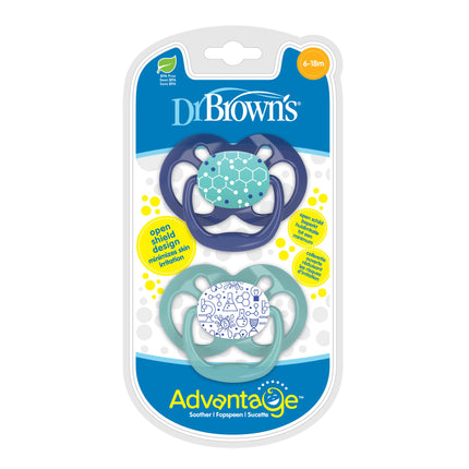 Il dott. Brown's Advantage tettarella fase 2 blu 2 pezzi