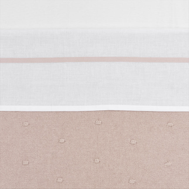 Meyco Lenzuolo per rete da letto Piping Soft Pink