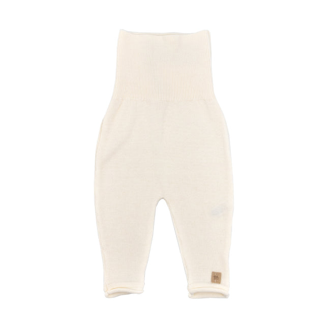 Pantaloni Bamboom per bambini in maglia bianca