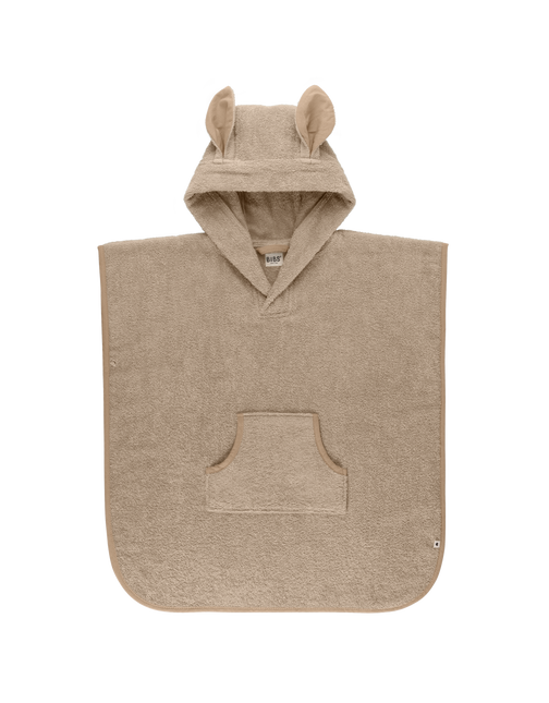 BIBS Coperta da bagno Baby Poncho Canguro Vaniglia